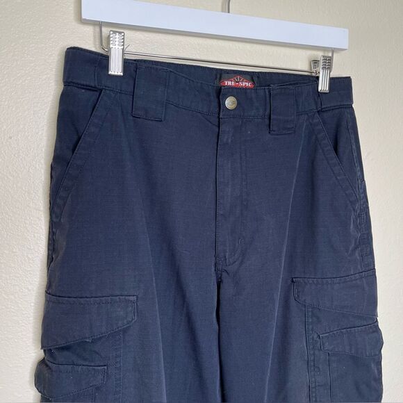 Tru Spec Dark Navy Ripstop Tactical Cargo Utility Pants Men Size 32/30 Uniform - Picture 2 of 12